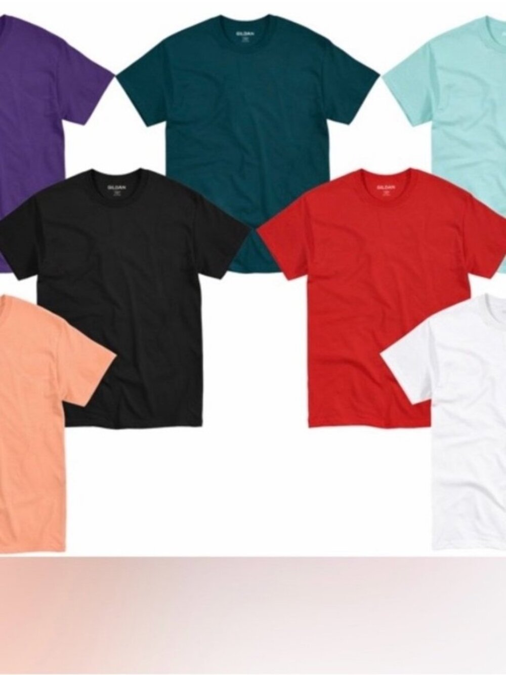 ★ Gildan Medium Crew Neck T Shirt Multiple Colors Sold Separately - Black